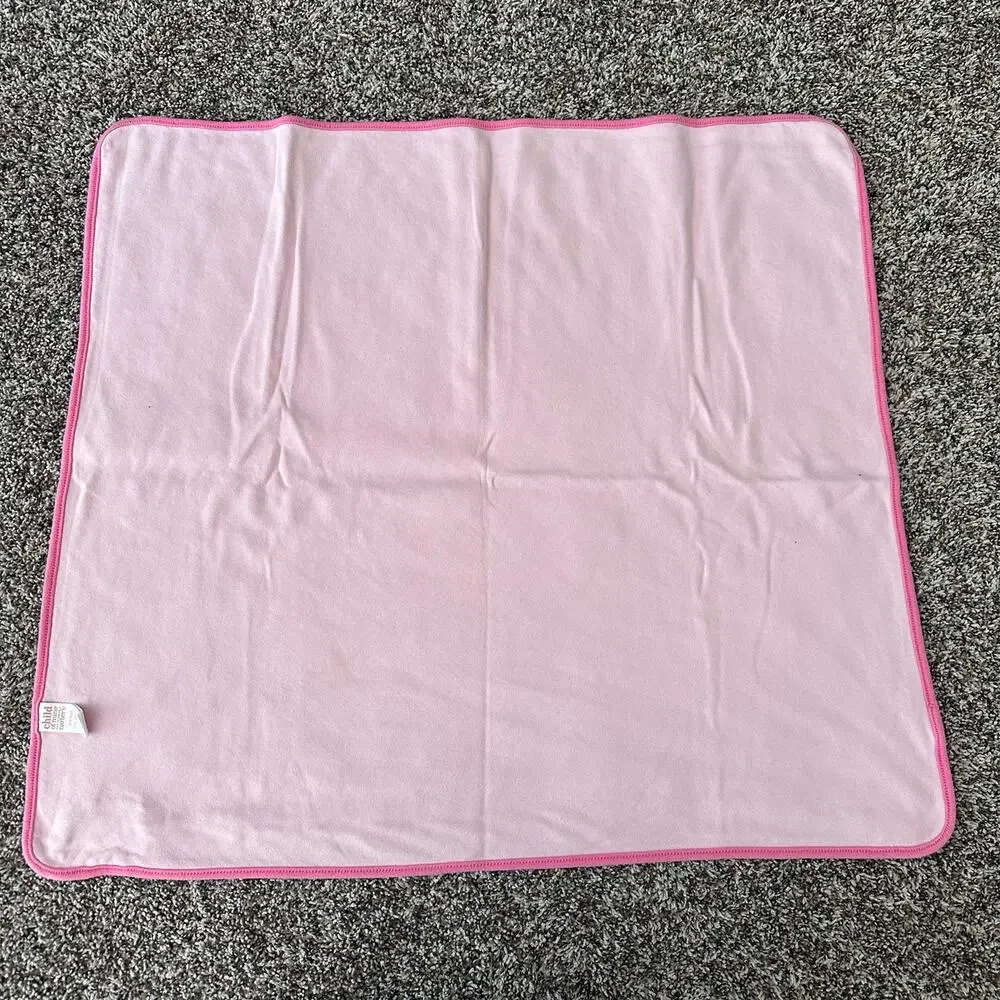 CARTER'S - Child of Mine Baby Blanket pink Green monkey